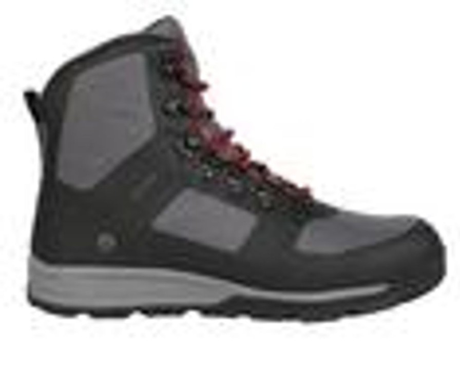 Men Northside Hiking And Hunting | Men'S Northside Williston Hiking Boots Dark Gray/Red