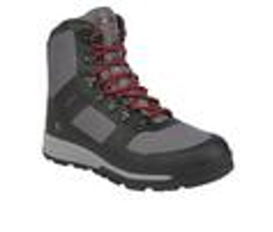 Men Northside Hiking And Hunting | Men'S Northside Williston Hiking Boots Dark Gray/Red