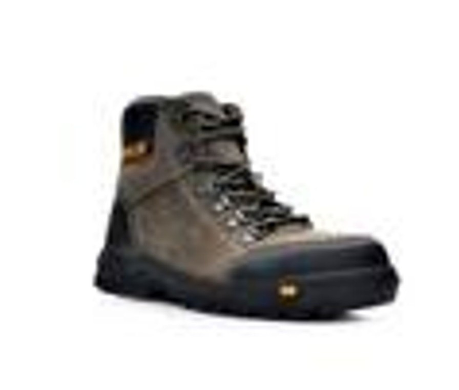 Men Caterpillar Electric Hazard | Men'S Caterpillar Outline Steel Toe Work Boots Gray