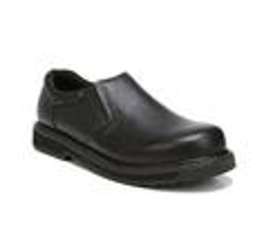 Men Dr. Scholls Slip Resistant | Men'S Dr. Scholls Winder Ii Safety Shoes Black