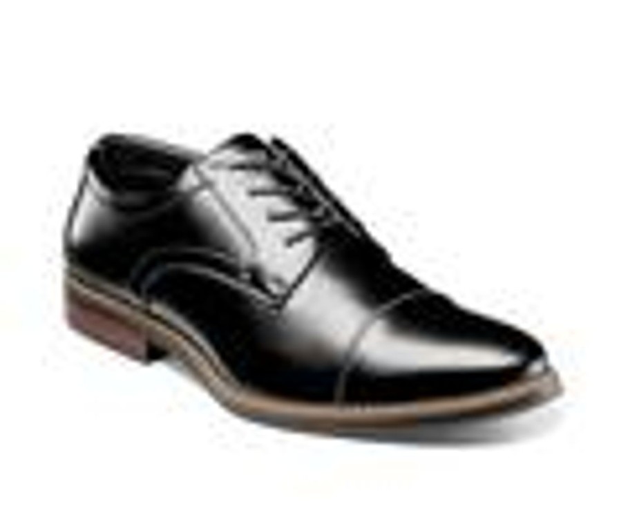 Men Nunn Bush Oxfords | Men'S Nunn Bush Carmelo Cap Toe Oxford Dress Shoes Black