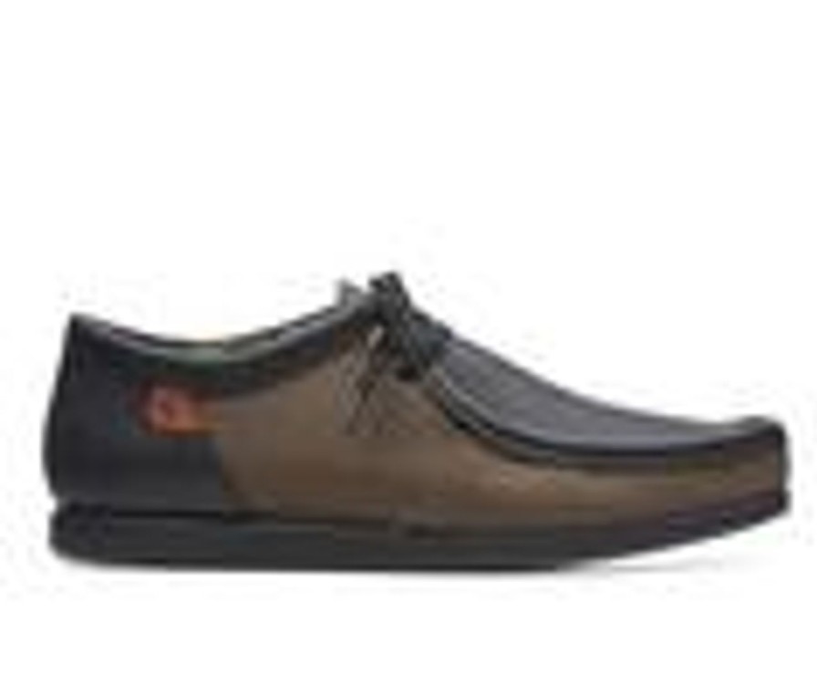 Men Clarks Loafers And Slip-Ons | Men'S Clarks Shacrelite Moc Casual Loafers Olive Combi