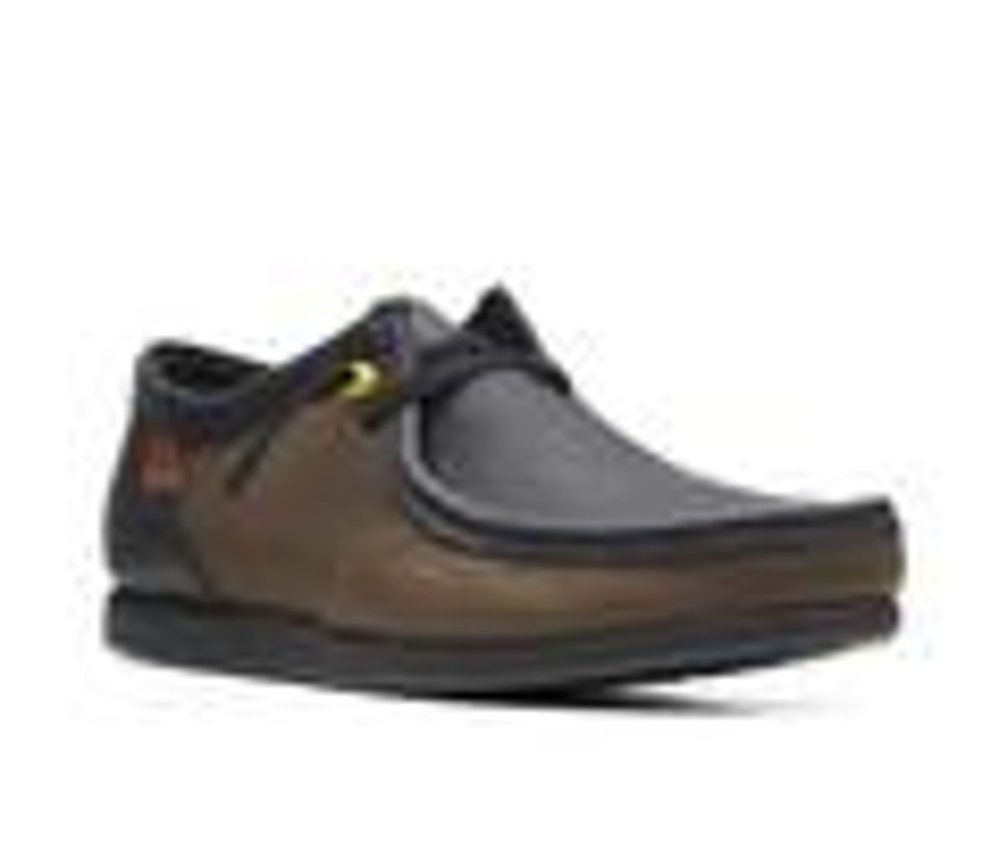 Men Clarks Loafers And Slip-Ons | Men'S Clarks Shacrelite Moc Casual Loafers Olive Combi