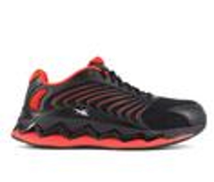 Men REEBOK WORK Electric Hazard | Men'S Reebok Work Zig Elusion Heritage Work Rb3223 Work Shoes Black/Red