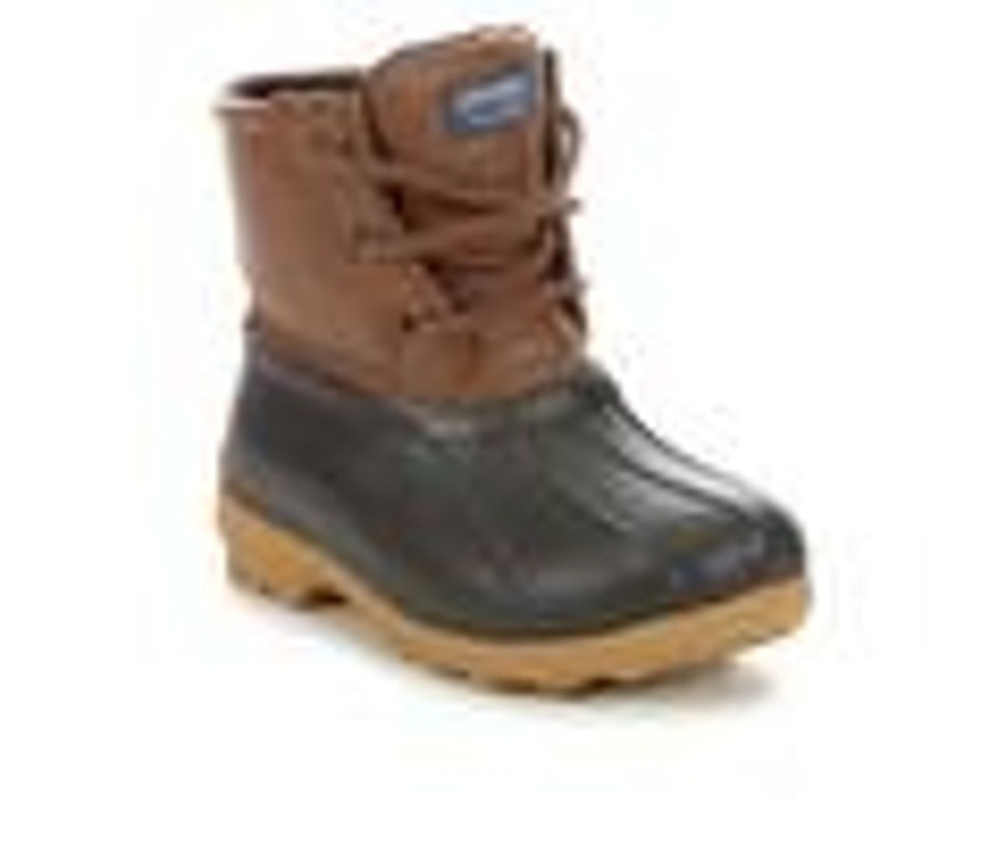 Kids Sperry Boots | Kids' Sperry Toddler & Little Kid Port Rain Boots Brown