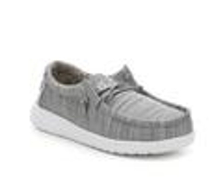 Kids HEYDUDE Casual | Boys' Heydude Little Kid & Big Kid Wally Slip-On Shoes Linen Stone