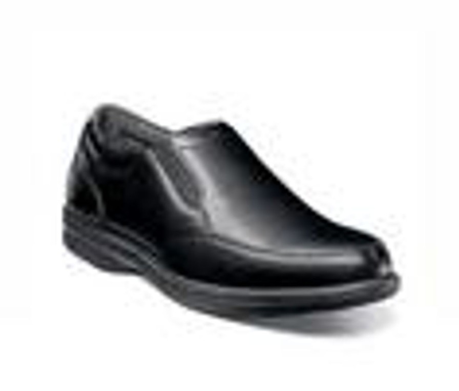 Men Nunn Bush Loafers | Men'S Nunn Bush Myles Street Moc Toe Loafers Black