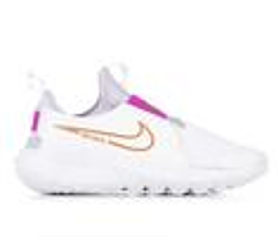 Kids Nike Athletics & Sneakers | Girls' Nike Big Kid Flex Runner 2 Slip-On Running Shoes Wht/Copper/Ppl