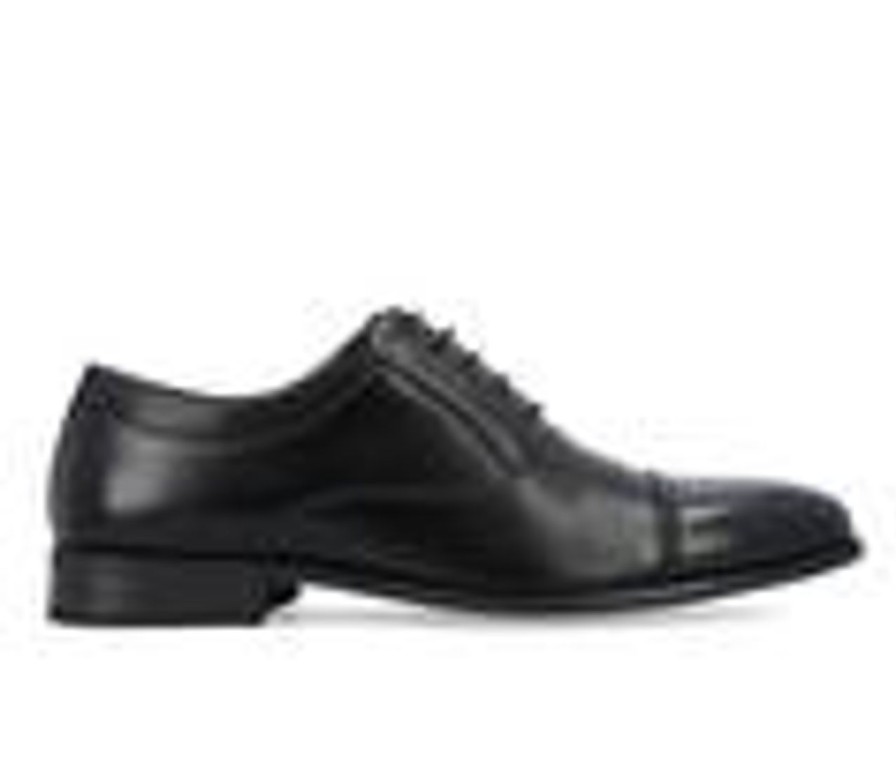 Men Vance Co. Oxfords | Men'S Vance Co. Bradley Wide Oxford Dress Shoes Black