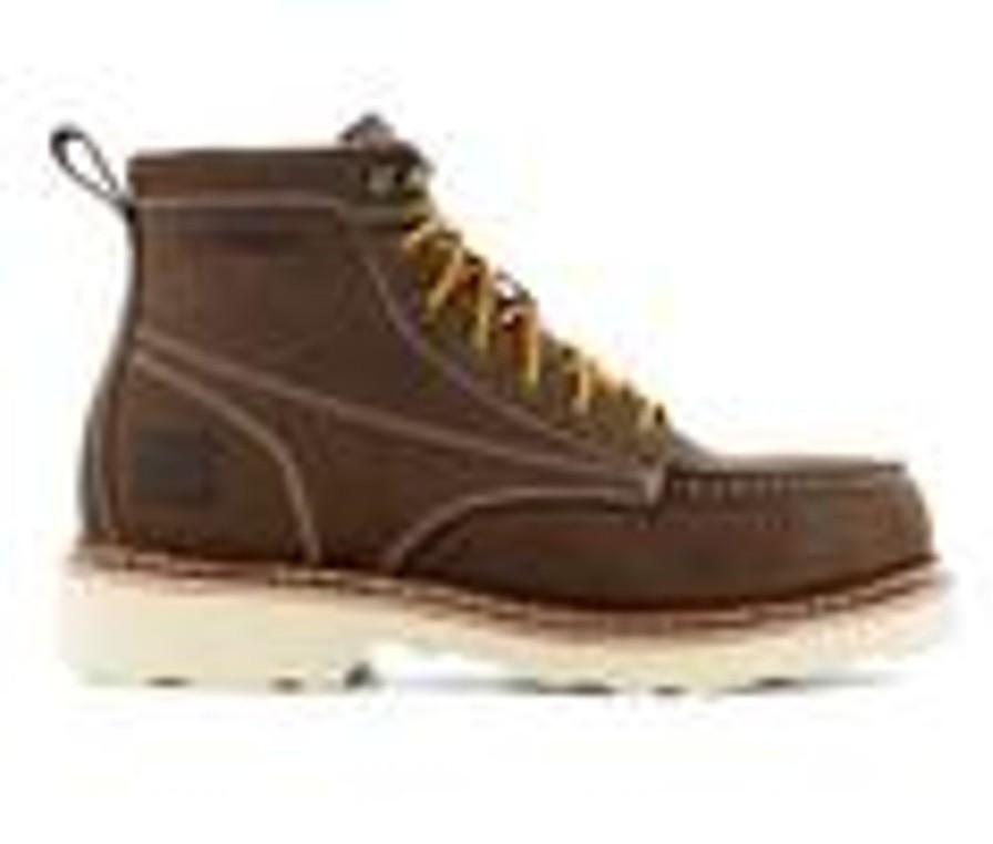 Men Frye Supply Electric Hazard | Men'S Frye Supply Classic Work Safety-Crafted Boot Work Boots Dark Brown