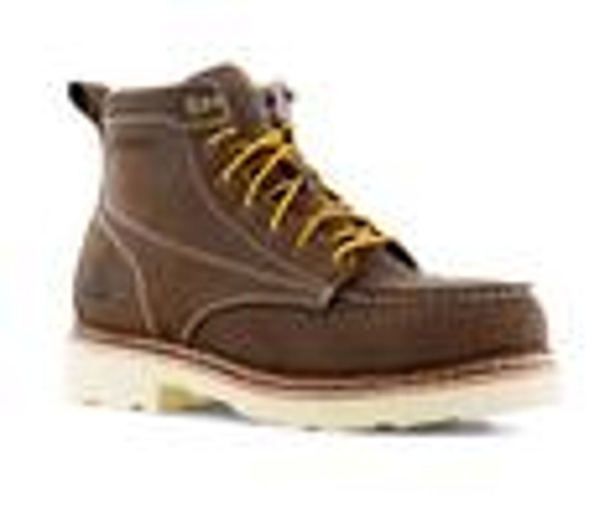 Men Frye Supply Electric Hazard | Men'S Frye Supply Classic Work Safety-Crafted Boot Work Boots Dark Brown