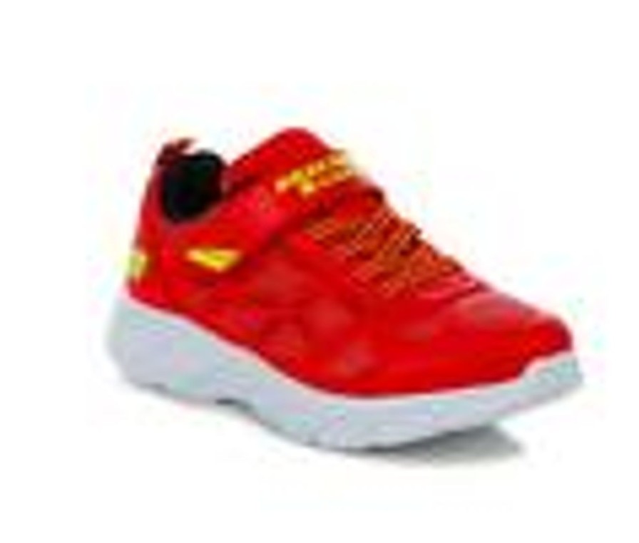 Kids Skechers Casual | Boys' Skechers Little Kid & Big Kid Dynamic Flash Light-Up Sneakers Red/Blk/Wht