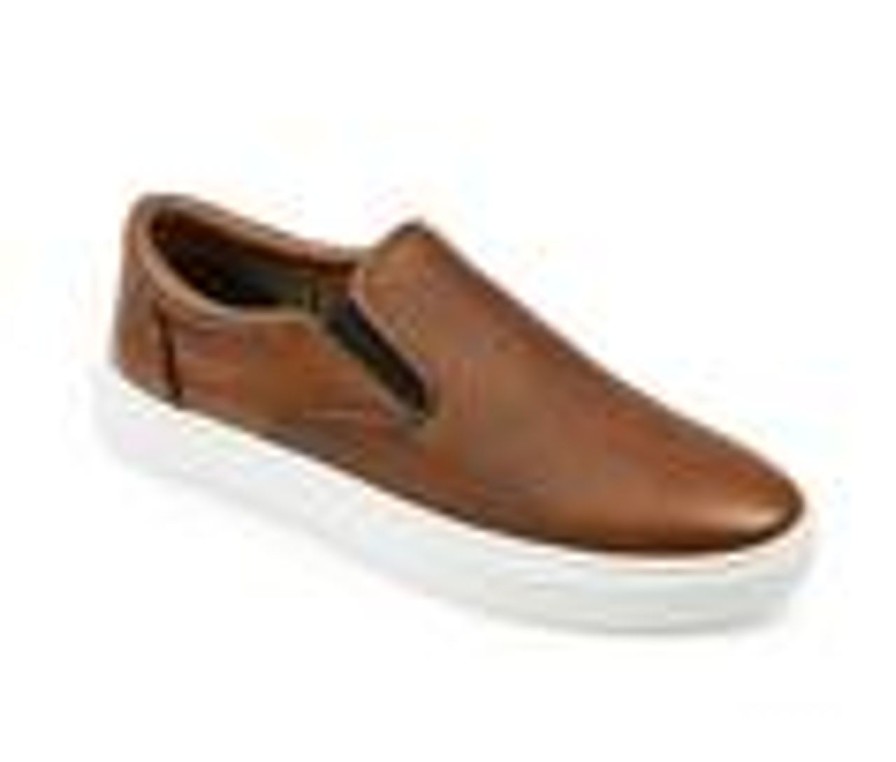 Men Thomas u0026 Vine Slip-Ons | Men'S Thomas & Vine Conley Slip On Dress Shoes Cognac Wide