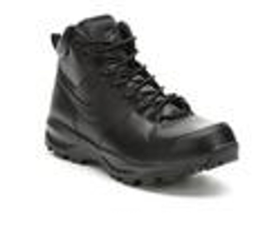 Men Nike Hiking And Hunting | Men'S Nike Manoa Leather Lace-Up Boots Black