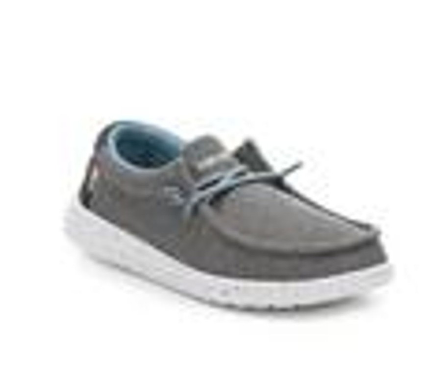 Kids HEYDUDE Casual | Boys' Heydude Little Kid & Big Kid Wally Sox Slip-On Shoes Sharkskin