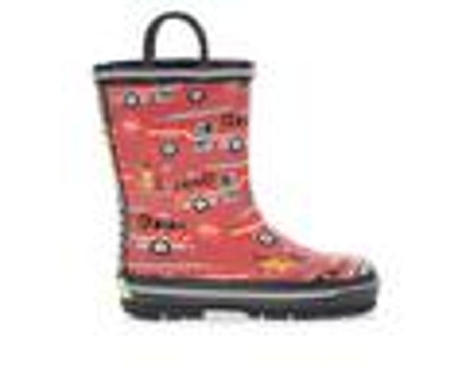 Kids Western Chief Boots | Boys' Western Chief Toddler Fire Truck Rescue Rain Boots Red