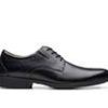 Men Clarks Oxfords | Men'S Clarks Whiddon Plain Dress Oxfords Black Leather