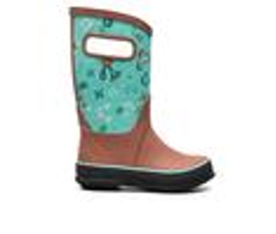 Kids Bogs Footwear Boots | Kids' Bogs Footwear Little Kid & Big Kid Western Rain Boots Turquoise Multi