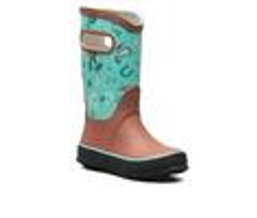 Kids Bogs Footwear Boots | Kids' Bogs Footwear Little Kid & Big Kid Western Rain Boots Turquoise Multi