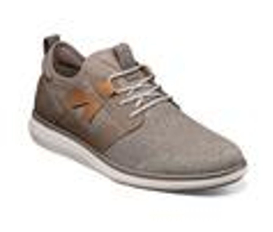 Men Florsheim Slip-Ons | Men'S Florsheim Venture Knit Plain Toe Sneakers Mushroom