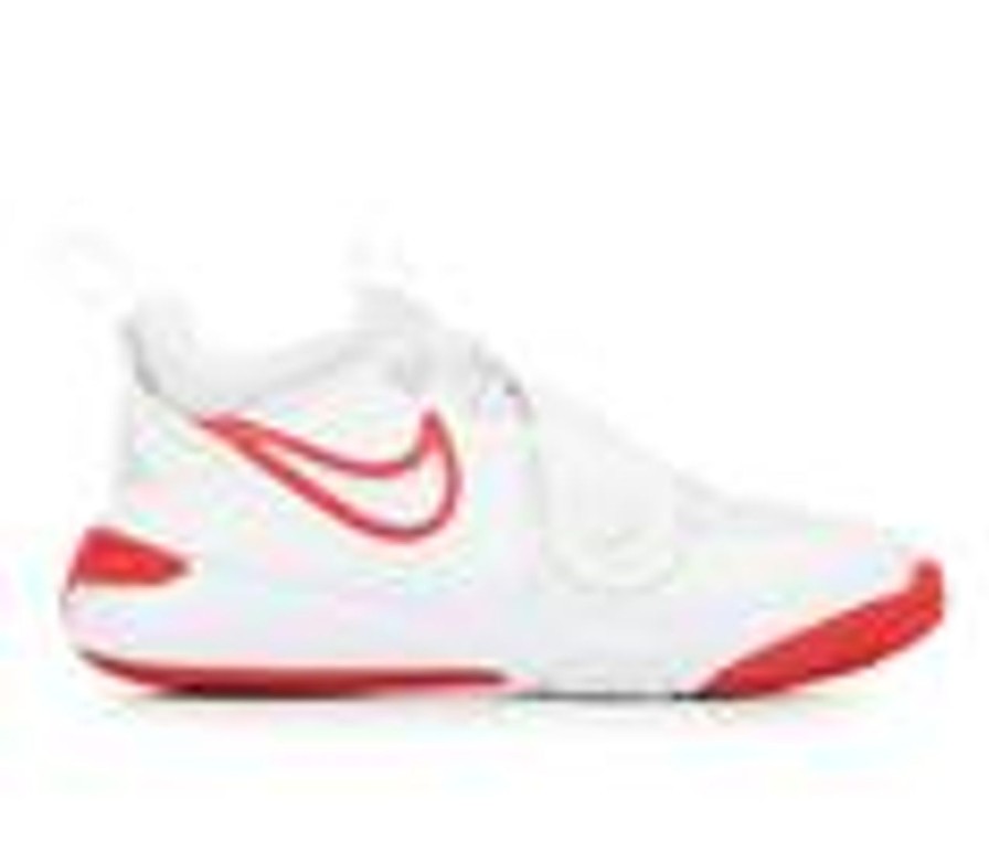 Kids Nike Athletics & Sneakers | Boys' Nike Little Kid Team Hustle D11 Basketball Shoes White/Red/White