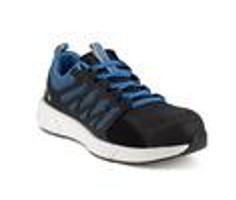 Men REEBOK WORK Electric Hazard | Men'S Reebok Work Fusion Flexweave Electrical Hazard Work Shoes Black/Blue