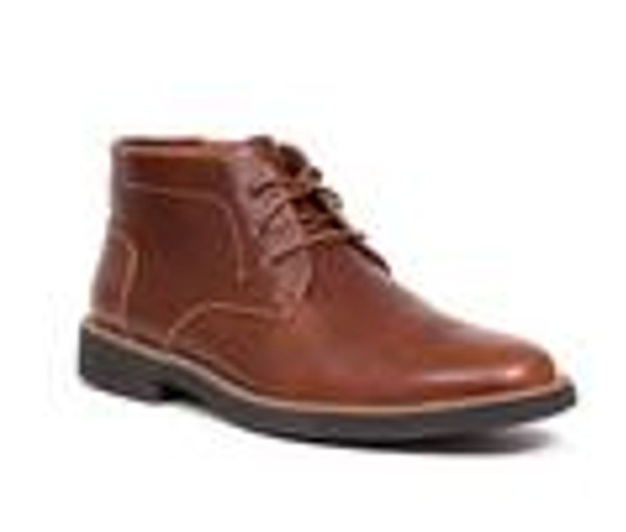 Men Deer Stags Boots | Men'S Deer Stags Bangor Chukka Boots Redwood/Dk Brwn