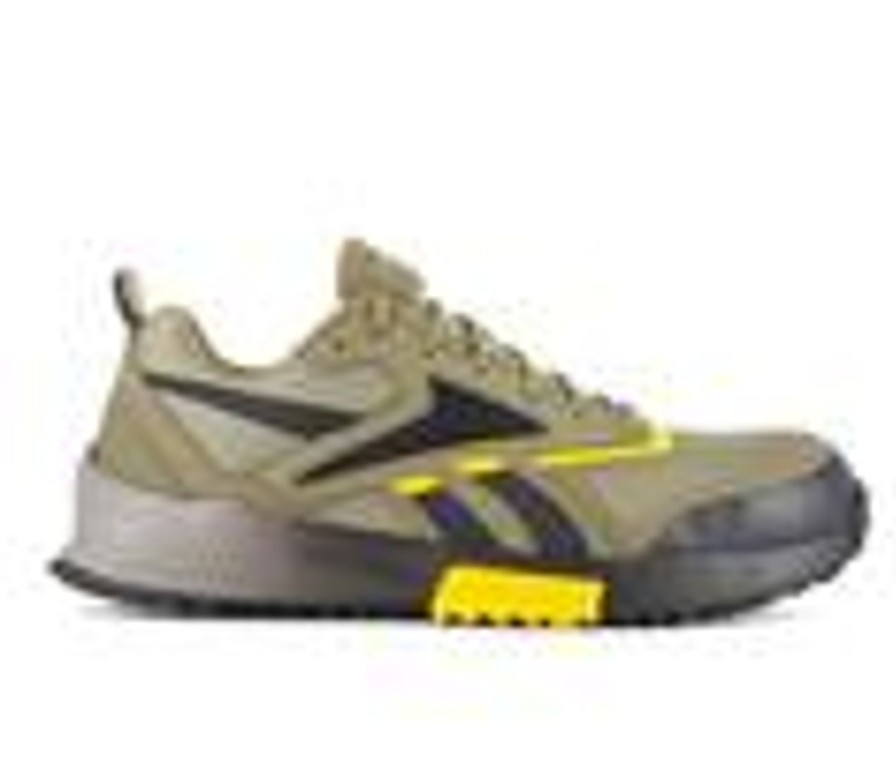 Men REEBOK WORK Electric Hazard | Men'S Reebok Work Lavante Trail 2 Work Rb3240 Work Shoes Army Green