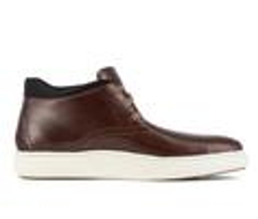 Men Florsheim Work Steel Toe | Men'S Florsheim Work Premier Work Chukka Work Shoes Dark Cognac