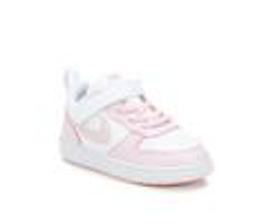 Kids Nike Athletics & Sneakers | Girls' Nike Infant & Toddler Court Borough Low Recraft Sneakers White/Pink Foam