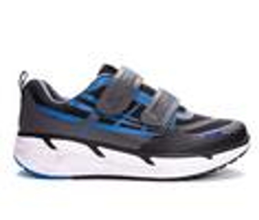 Men Propet Walking And Hiking | Men'S Propet Ultra Strap Walking Shoes Black/Blue