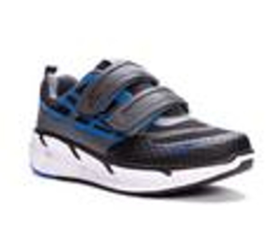 Men Propet Walking And Hiking | Men'S Propet Ultra Strap Walking Shoes Black/Blue