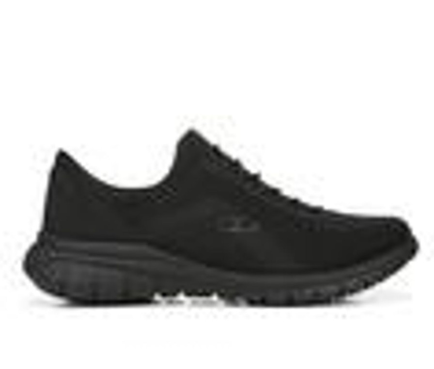 Men Dr. Scholls Slip Resistant | Men'S Dr. Scholls Vision Knit Slip-Resistant Sneakers Black