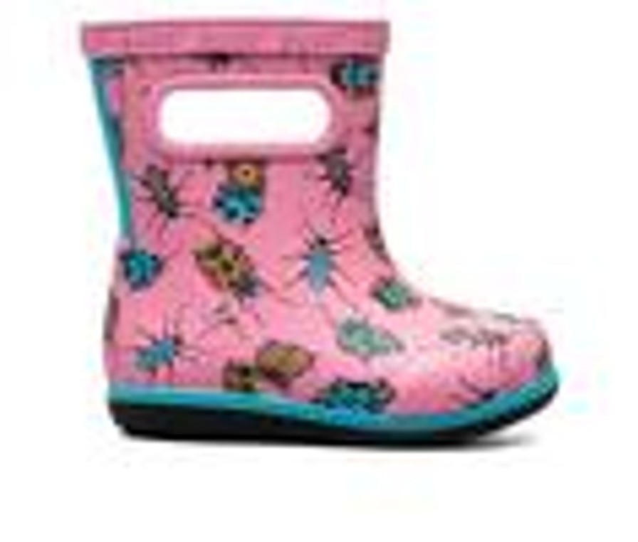 Kids Bogs Footwear Boots | Kids' Bogs Footwear Toddler Skipper Ii Bugs Rain Boots Blush Pink