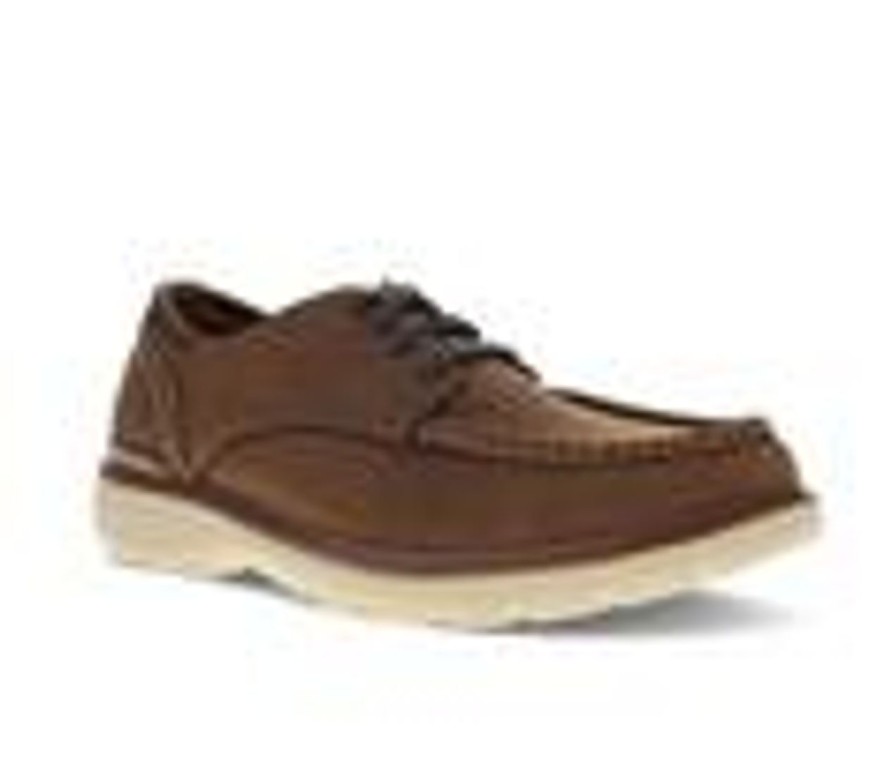 Men Dockers Oxfords | Men'S Dockers Rooney Casual Oxfords Dark Tan