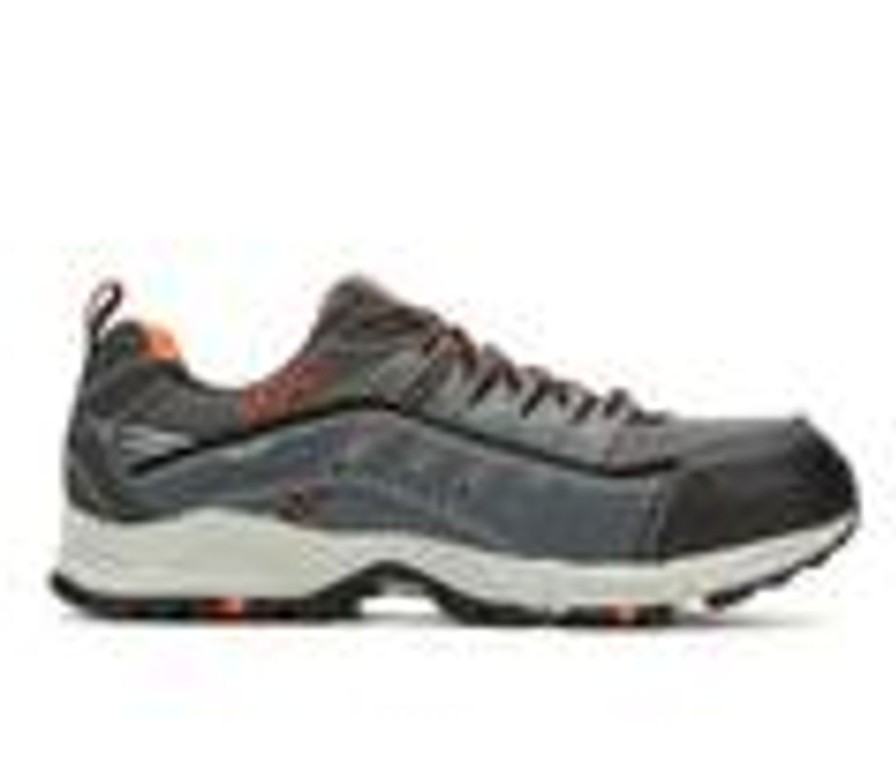 Men Fila Composite And Alloy Toe | Men'S Fila Memory At Peake Ct Work Shoes Grey/Orange