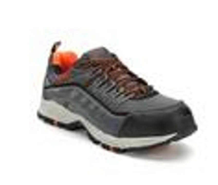 Men Fila Composite And Alloy Toe | Men'S Fila Memory At Peake Ct Work Shoes Grey/Orange