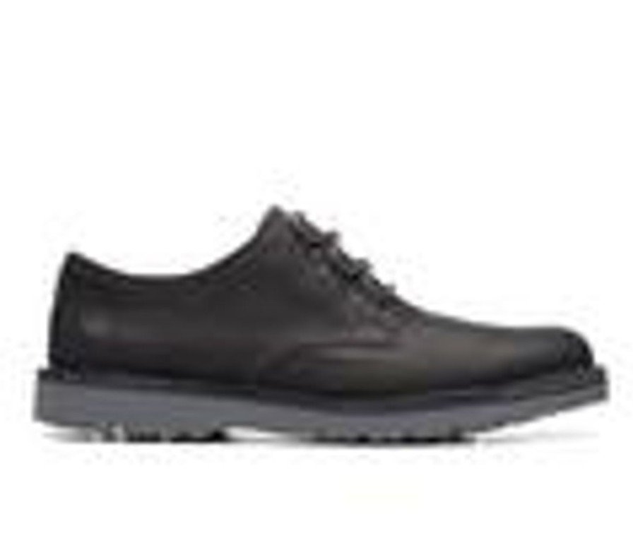 Men Clarks Oxfords | Men'S Clarks Eastford Casual Oxfords Black