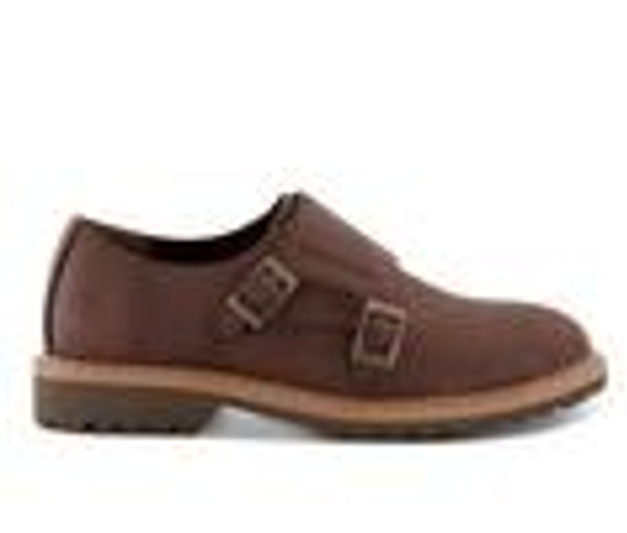 Kids Kenneth Cole Dress | Boys' Kenneth Cole Little Kid & Big Kid Pace Doublestrap Dress Shoes Chocolate