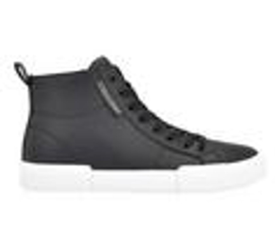 Men Calvin Klein High Tops | Men'S Calvin Klein Firmin High Top Fashion Sneakers Black