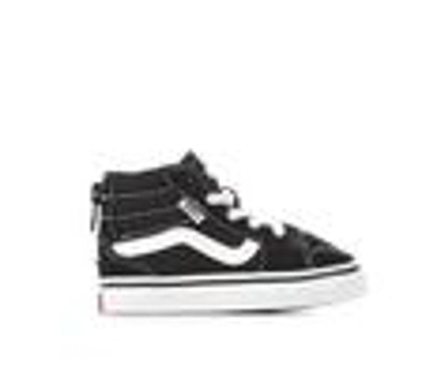 Kids Vans Athletics & Sneakers | Boys' Vans Infant & Toddler Filmore High-Top Zip-Up Sneakers Black/White