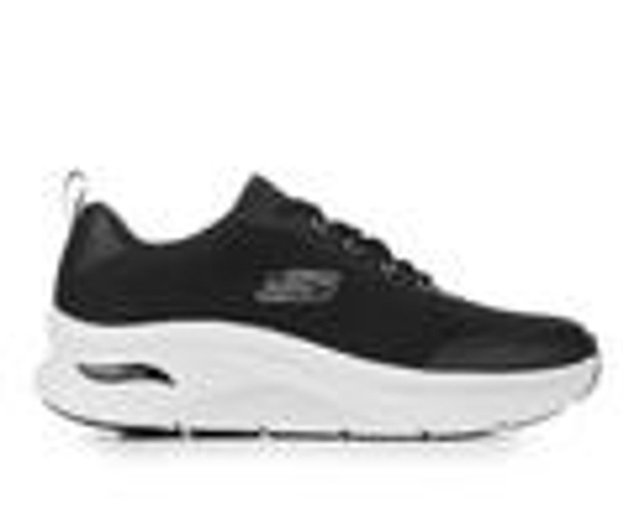 Men Skechers Walking And Hiking | Men'S Skechers 232502 Arch Fit D'Lux Walking Shoes Black/White