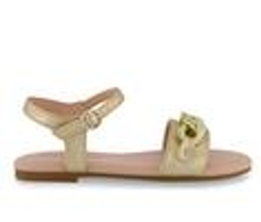 Kids Marc Fisher Children's Sandals | Girls' Marc Fisher Children'S Little Kid & Big Kid Hazel Chain Sandals Soft Gold