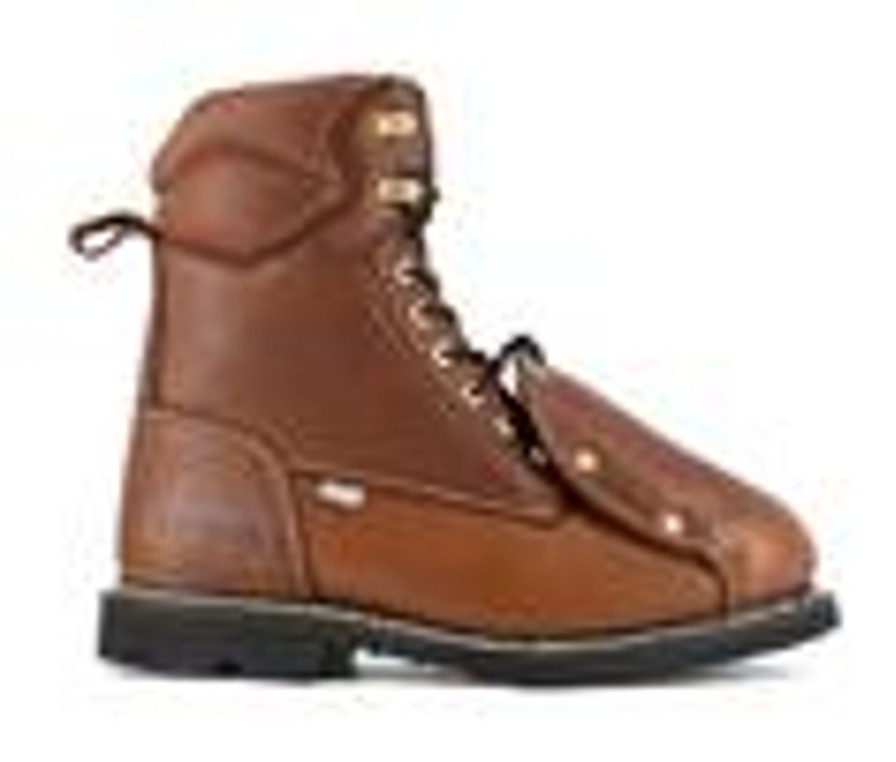 Men Iron Age Steel Toe | Men'S Iron Age Groundbreaker Ia5015 Work Boots Brown