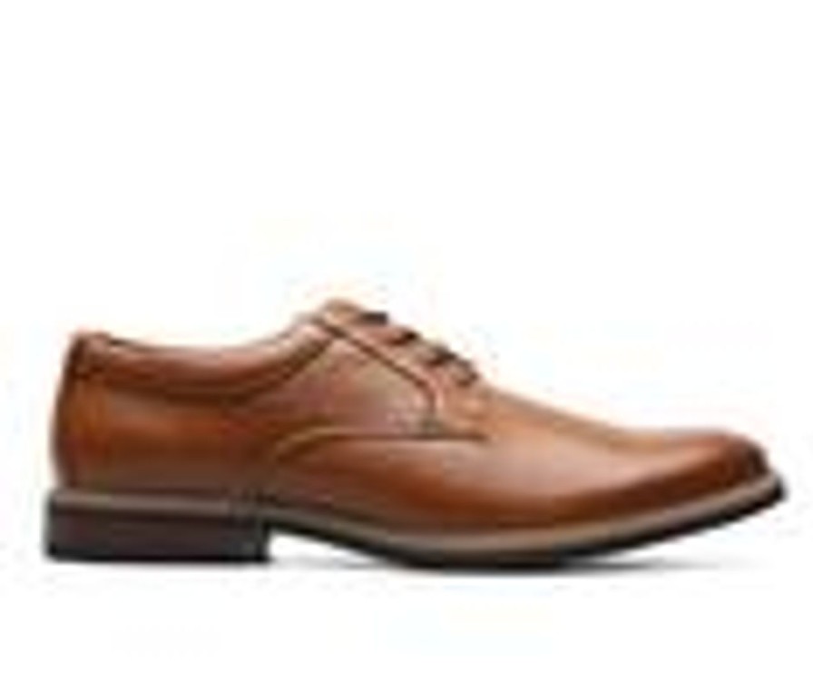 Men Nunn Bush Oxfords | Men'S Nunn Bush Carmelo Plain Toe Oxford Dress Shoes Cognac