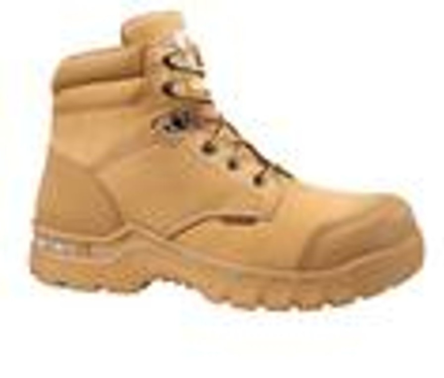 Men Carhartt Soft Toe | Men'S Carhartt Cmf6056 Soft Toe Waterproof Boot Work Boots Wheat/Nubuck