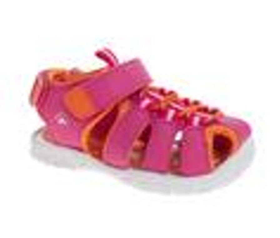 Kids Rugged Bear Sandals | Girls' Rugged Bear Toddler Panda Sport Sandals Fuchsia/Orange