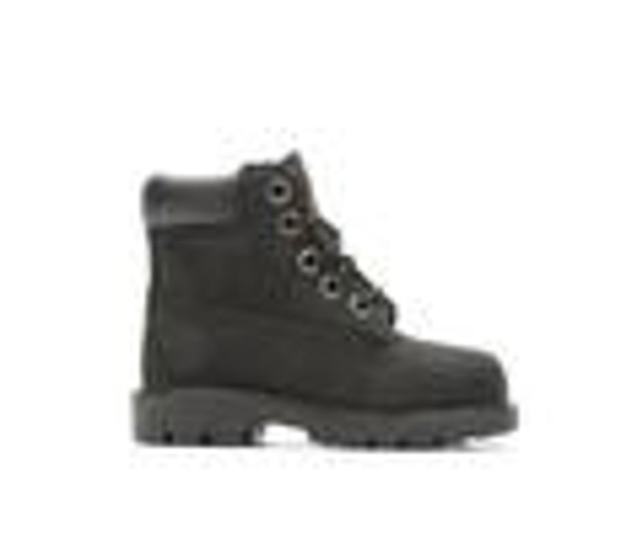 Kids Timberland Boots | Boys' Timberland Infant & Toddler & Little Kid 10810 6 In Boots Black/Nubuck