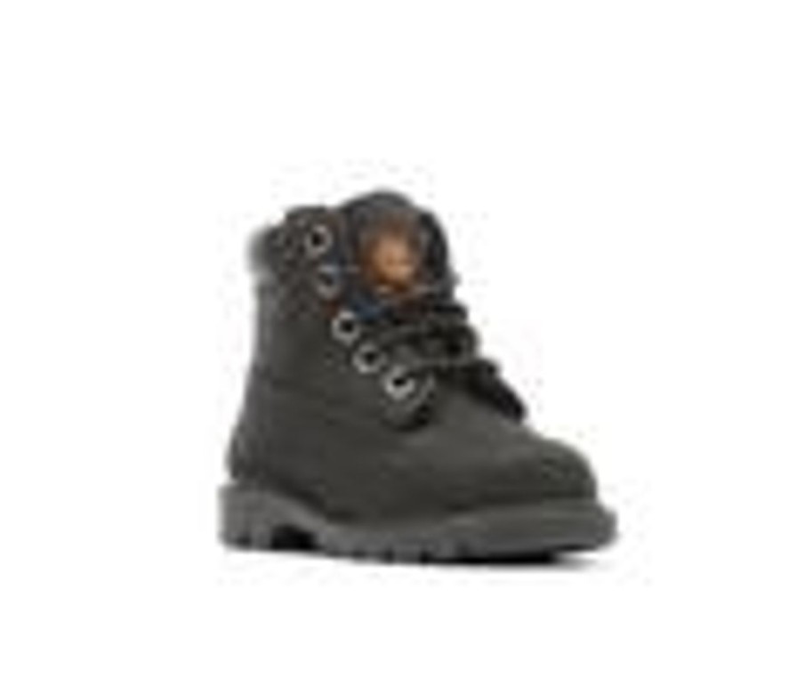 Kids Timberland Boots | Boys' Timberland Infant & Toddler & Little Kid 10810 6 In Boots Black/Nubuck