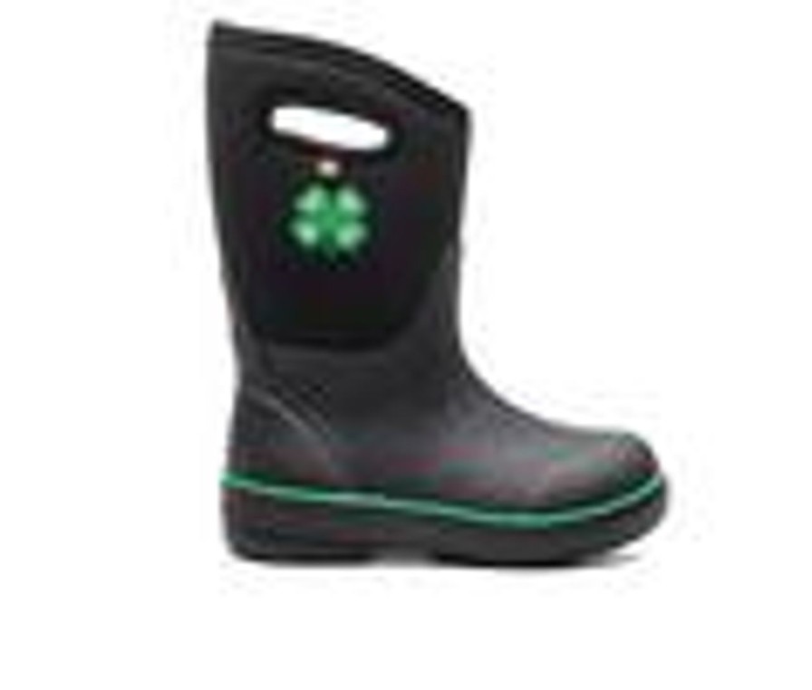 Kids Bogs Footwear Boots | Kids' Bogs Footwear Little Kid & Big Kid Classic Ii Clovers Boots Black